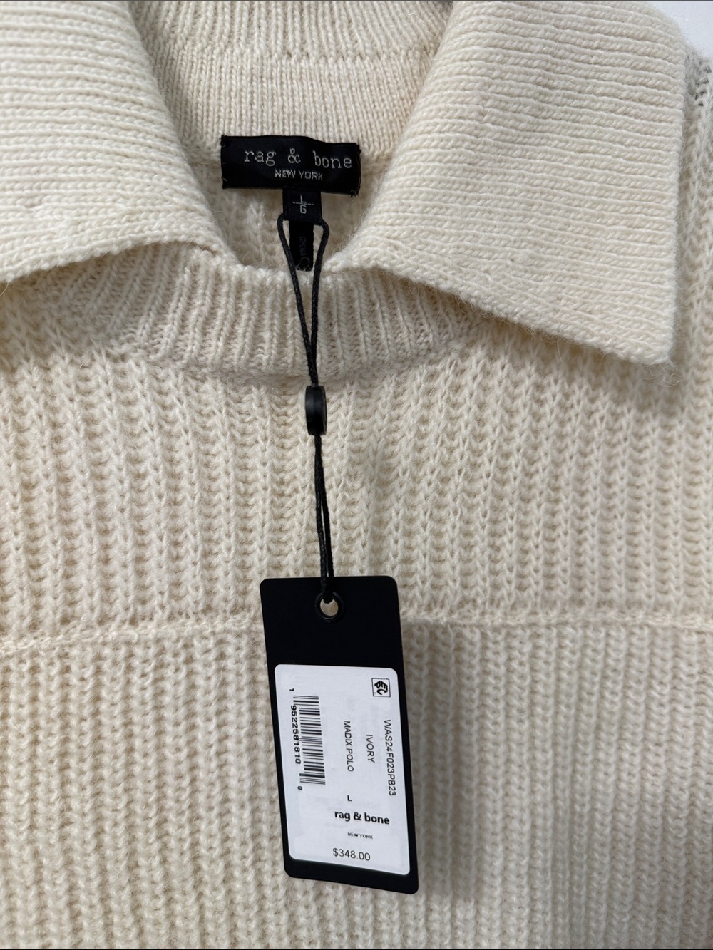 Rag & Bone | Madix Wool & Alpaca Polo Sweater - Picture 7 of 9